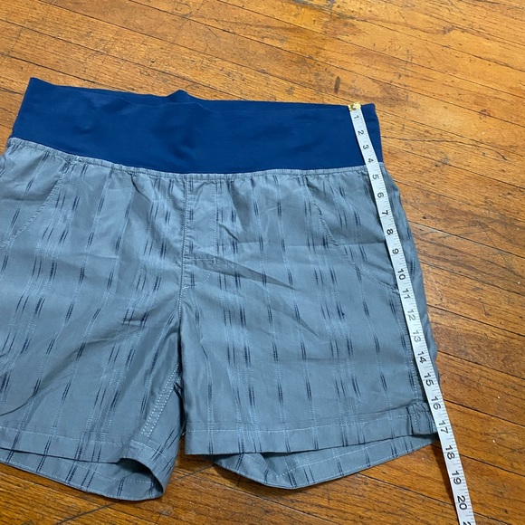 🆕 Horny Toad Flip Top Tencel Shorts with Pockets Gray Blue Women's Size L - Picture 11 of 12